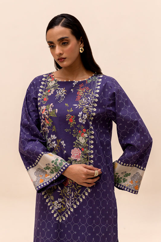 2 PIECE PRINTED LAWN SUIT-CLIFF BREEZE (UNSTITCHED)