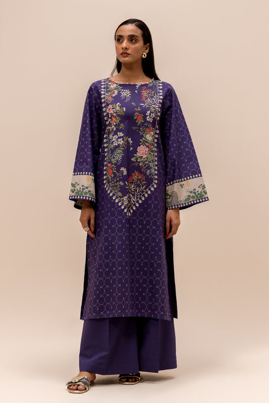 2 PIECE PRINTED LAWN SUIT-CLIFF BREEZE (UNSTITCHED)