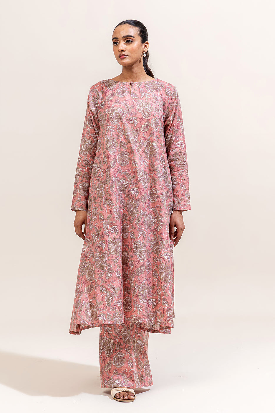 2 PIECE PRINTED LAWN SUIT-PETAL BLUSH (UNSTITCHED)