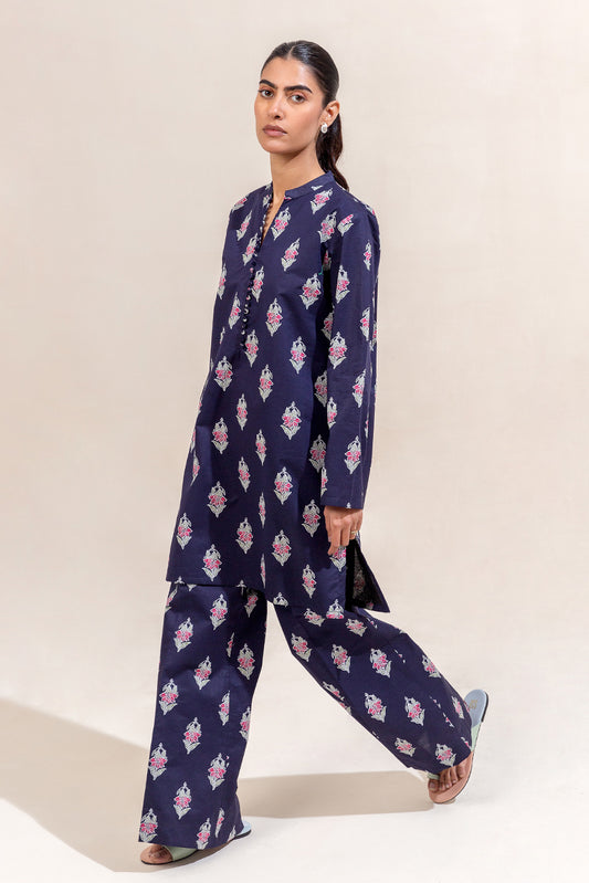 2 PIECE PRINTED LAWN SUIT-FLORA PITCH (UNSTITCHED)