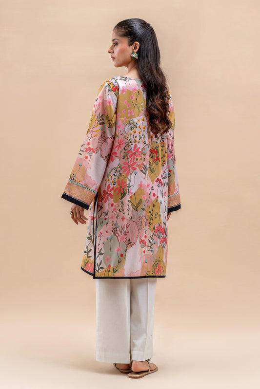 1 PIECE PRINTED LAWN SHIRT-FLORAL MOSAIC (UNSTITCHED)