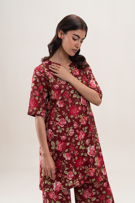 2 PIECE PRINTED LAWN SUIT-MYSTIC WOOD (UNSTITCHED)
