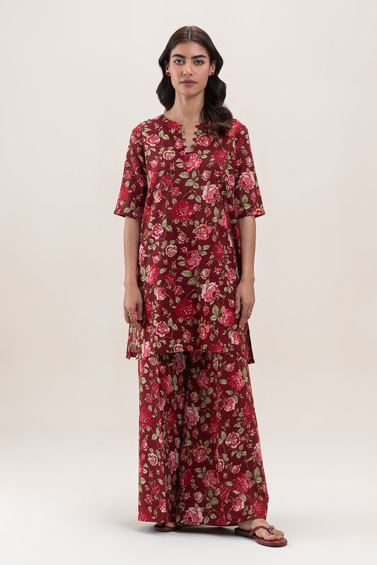 2 PIECE PRINTED LAWN SUIT-MYSTIC WOOD (UNSTITCHED)