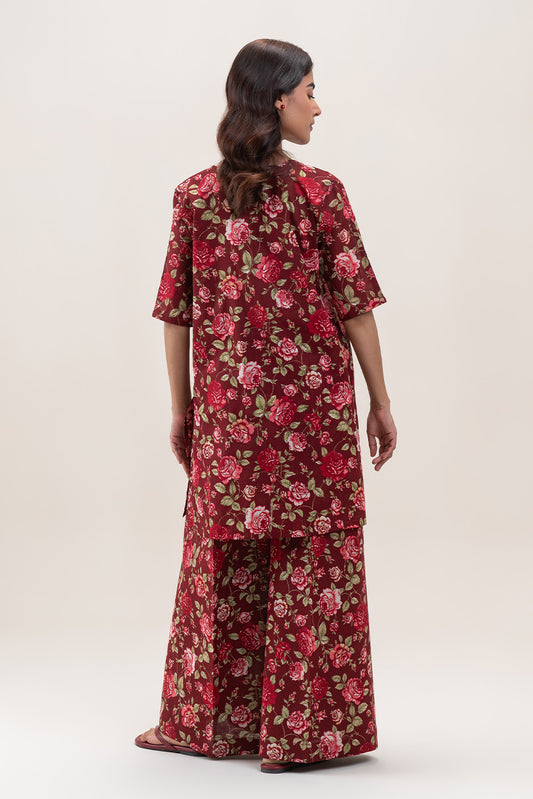 2 PIECE PRINTED LAWN SUIT-MYSTIC WOOD (UNSTITCHED)