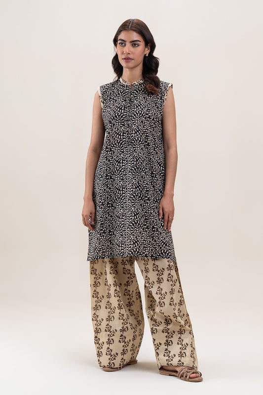 2 PIECE PRINTED LAWN SUIT-SABLE ZEST (UNSTITCHED)