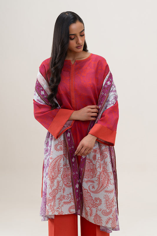 2 PIECE PRINTED LAWN SUIT-SUNSET AURA (UNSTITCHED)