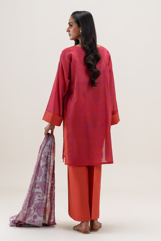 2 PIECE PRINTED LAWN SUIT-SUNSET AURA (UNSTITCHED)