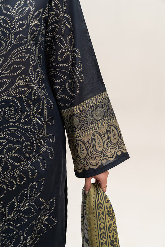3 PIECE PRINTED LAWN SUIT-MIDNIGHTE HAZE (UNSTITCHED)
