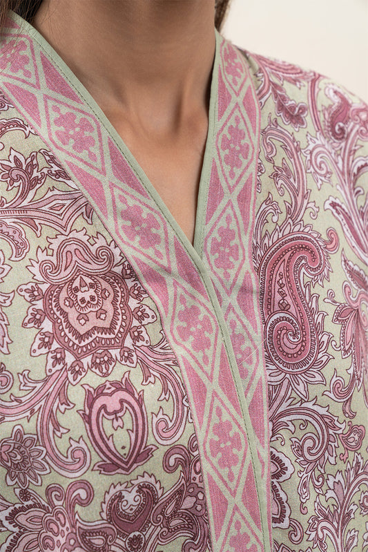 3 PIECE PRINTED LAWN SUIT-FLORET LUSH (UNSTITCHED)