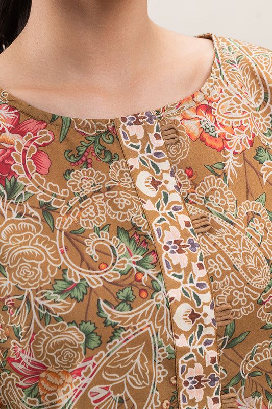 3 PIECE PRINTED LAWN SUIT-MEDALLION BLOOM (UNSTITCHED)