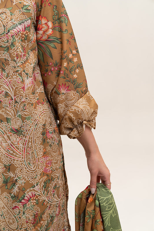 3 PIECE PRINTED LAWN SUIT-MEDALLION BLOOM (UNSTITCHED)