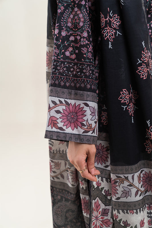 3 PIECE PRINTED LAWN LAWN SUIT-WOVEN PITCH (UNSTITCHED)