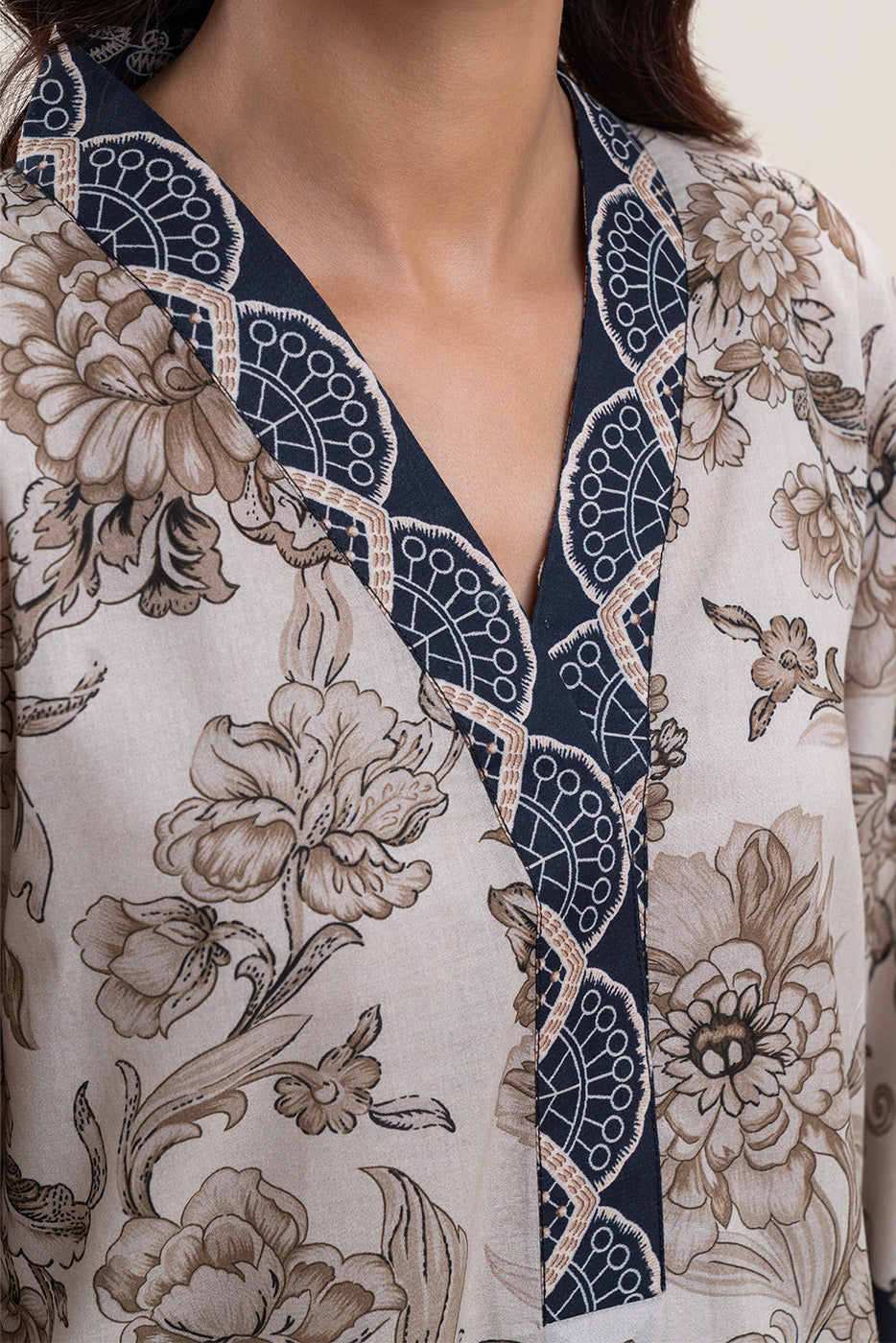 3 PIECE PRINTED LAWN SUIT-VERDANT SMOKE (UNSTITCHED)