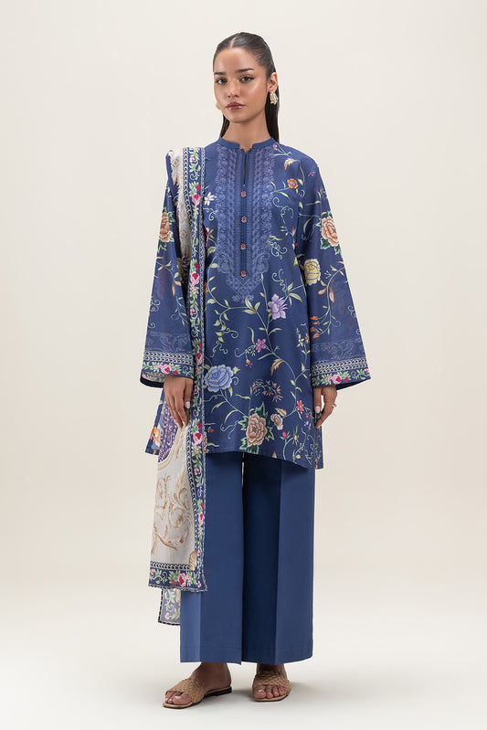 3 PIECE PRINTED LAWN SUIT-IMPERIAL AURA (UNSTITCHED)