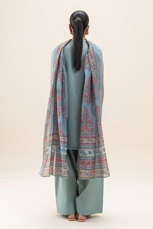 3 PIECE EMBROIDERED LAWN SUT-MINT GLINT (UNSTITCHED)
