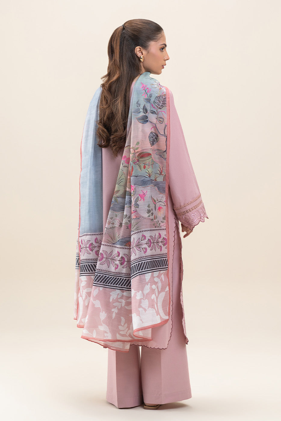 3 PIECE EMBROIDERED LAWN SUIT-PORCELAIN TALE (UNSTITCHED)