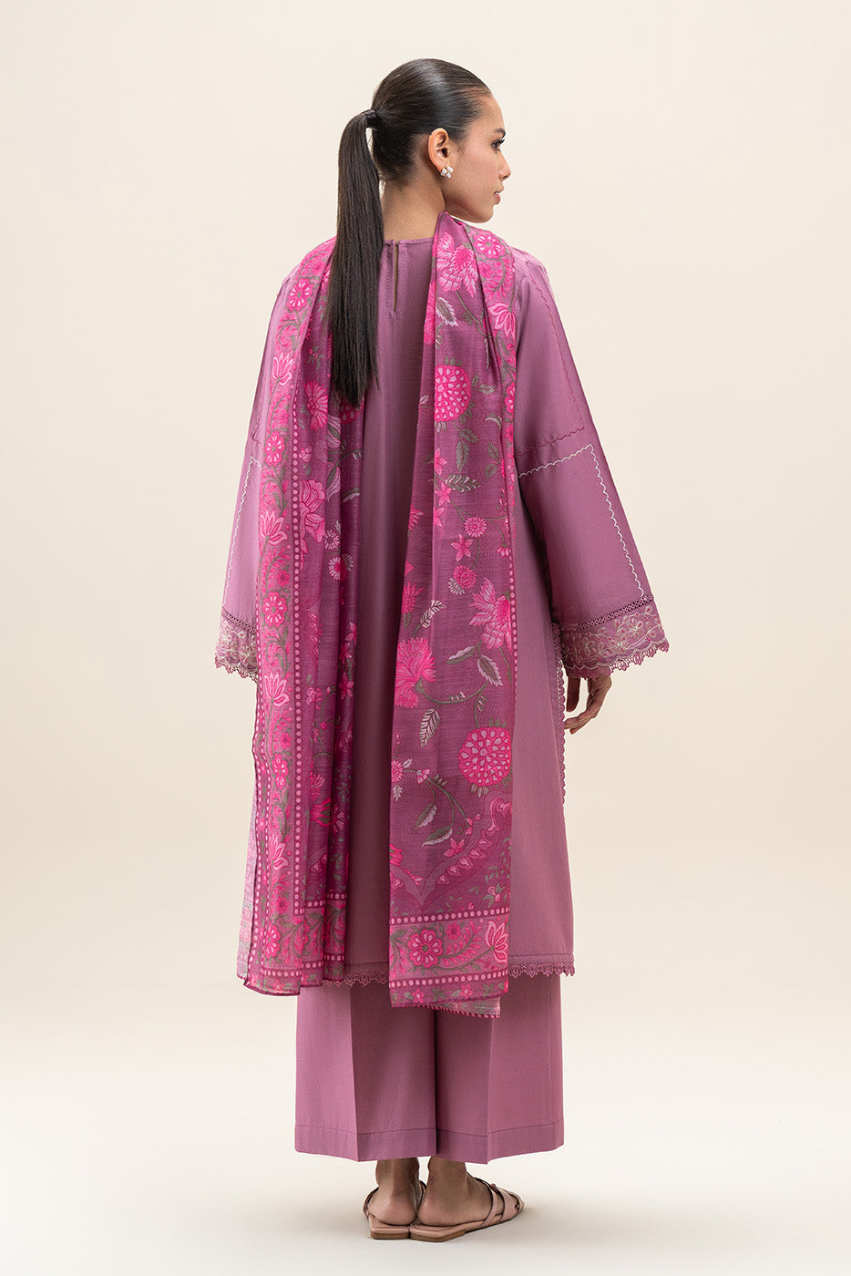 3 PIECE EMBROIDERED LAWN SUIT-MYSTIC ORCHID (UNSTITCHED)