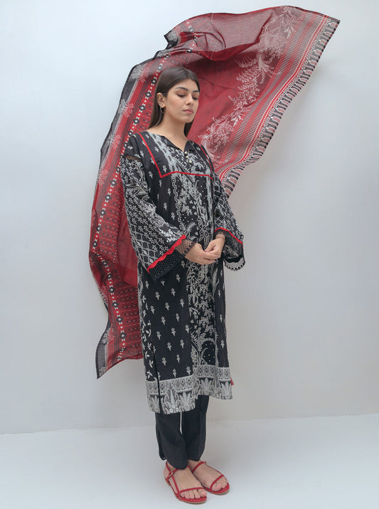 Botanical Black-Printed-3P MORBAGH SU_21   