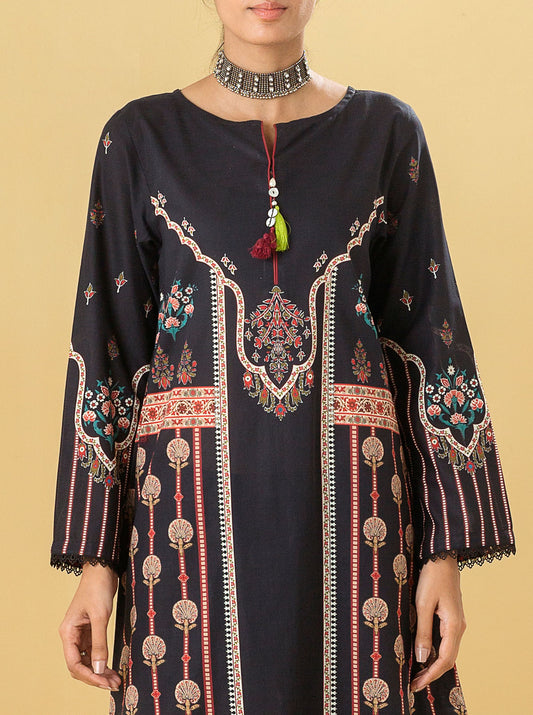1 PIECE - PRINTED LAWN SHIRT - ETHEREAL BEAUTY MORBAGH SU_22   