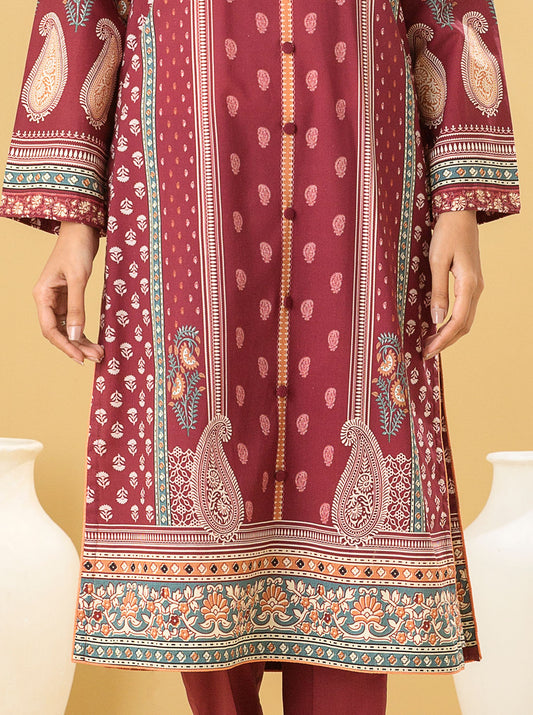 1 PIECE - PRINTED LAWN SHIRT - ETHNIC OBSESSION MORBAGH SU_22   