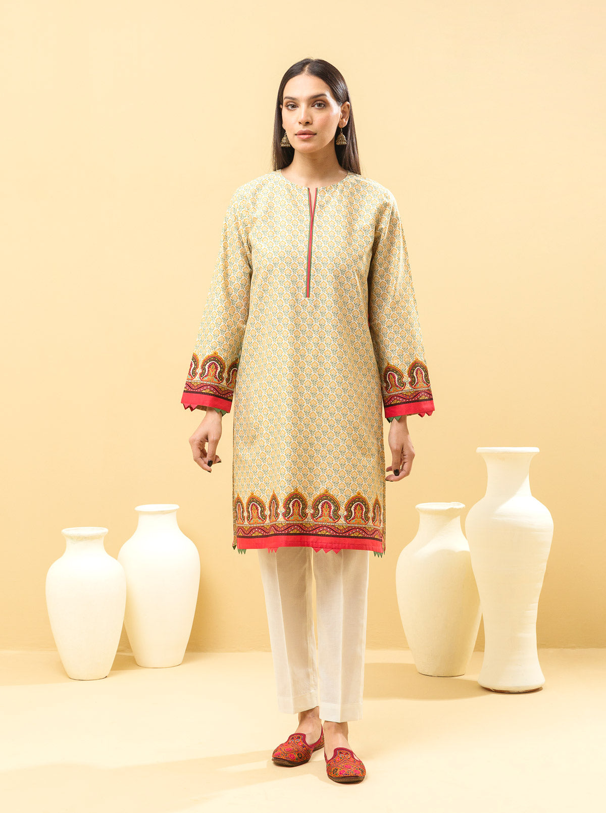 2 PIECE - PRINTED LAWN SUIT - DUSKY BREEZE MORBAGH SU_22   