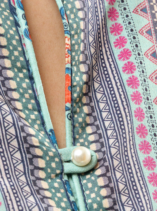 1 PIECE - PRINTED LAWN SHIRT - JEWEL GLEAM MORBAGH SU_22   