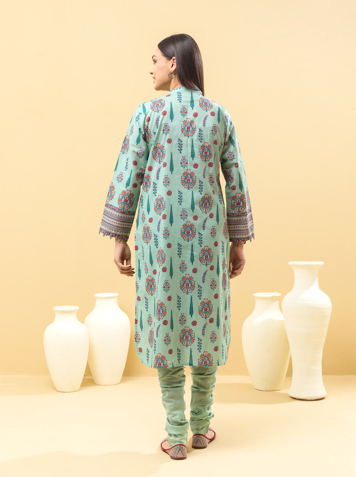 2 PIECE - PRINTED LAWN SUIT - JEWEL GLEAM MORBAGH SU_22   