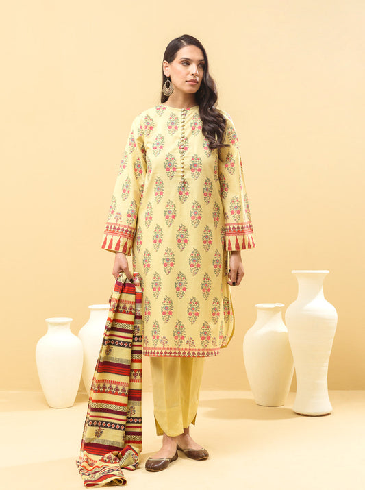 2 PIECE - PRINTED LAWN SUIT - BLOOMING OBSESSION MORBAGH SU_22   