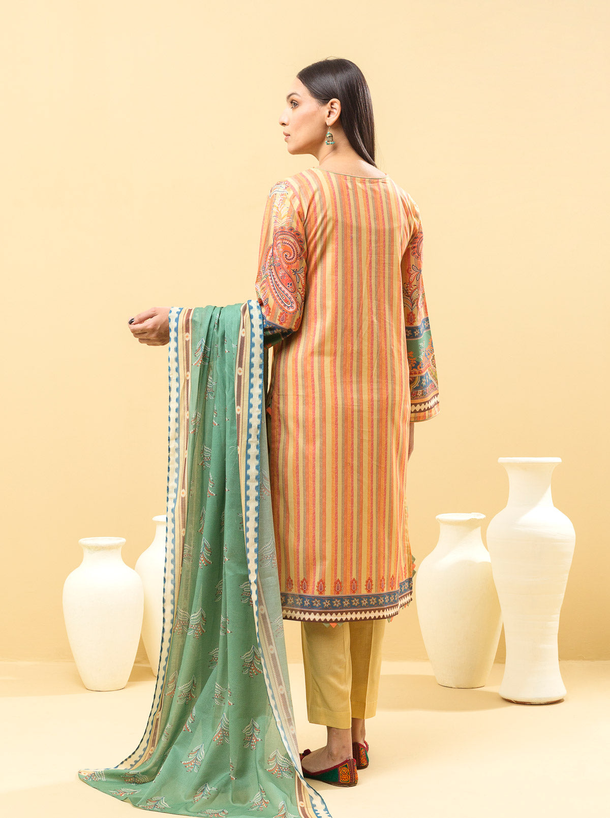 3 PIECE - EMBROIDERED LAWN SUIT - ORNAMENTAL ALLURE MORBAGH SU_22   