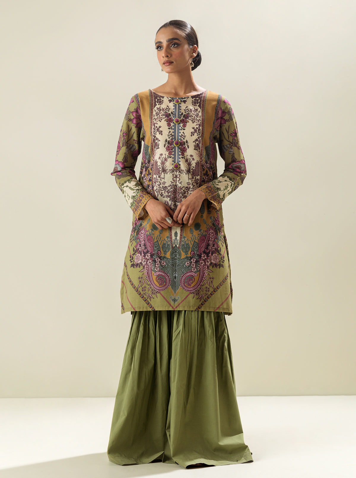 1 PIECE - PRINTED LAWN SHIRT - REGAL SYMMETRY MORBAGH SU_23   