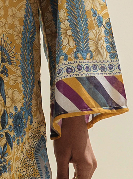 1 PIECE - PRINTED LAWN SHIRT - DESERT MIRAGE MORBAGH SU_23   