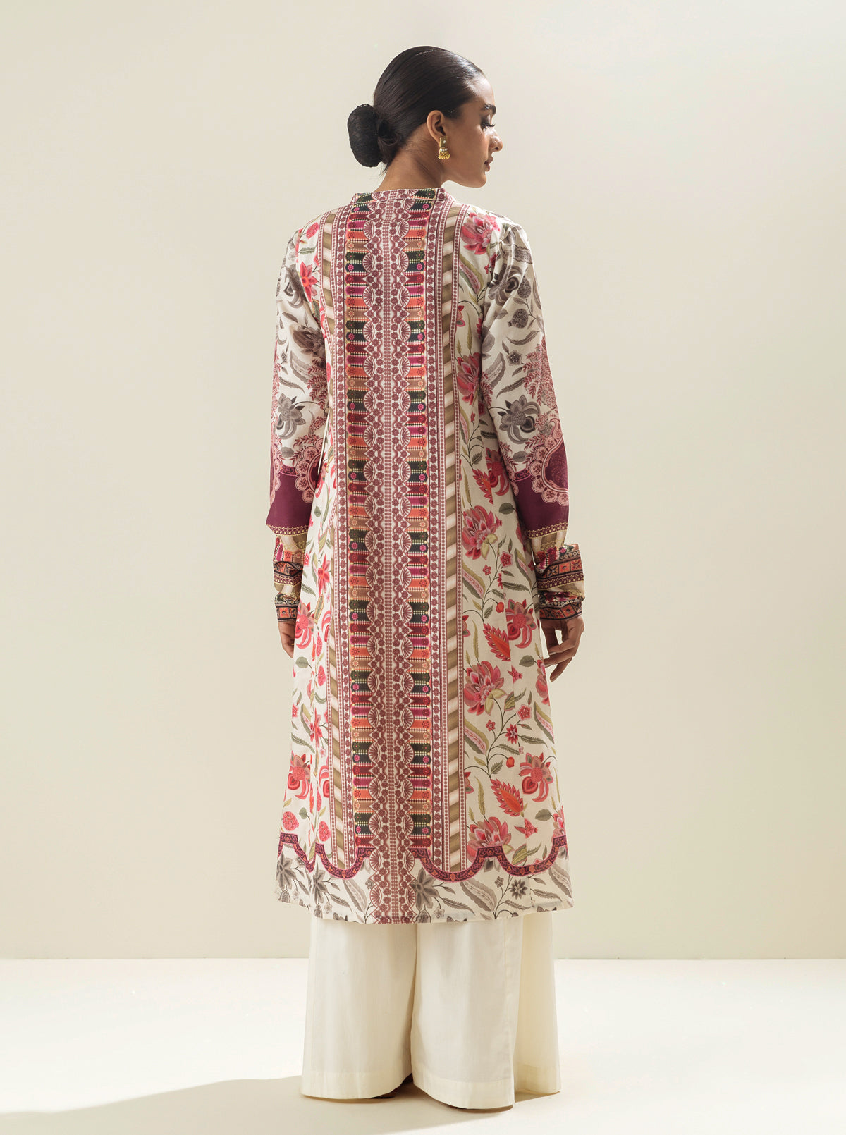1 PIECE - PRINTED LAWN SHIRT - HARMONIOUS ROOTS MORBAGH SU_23   