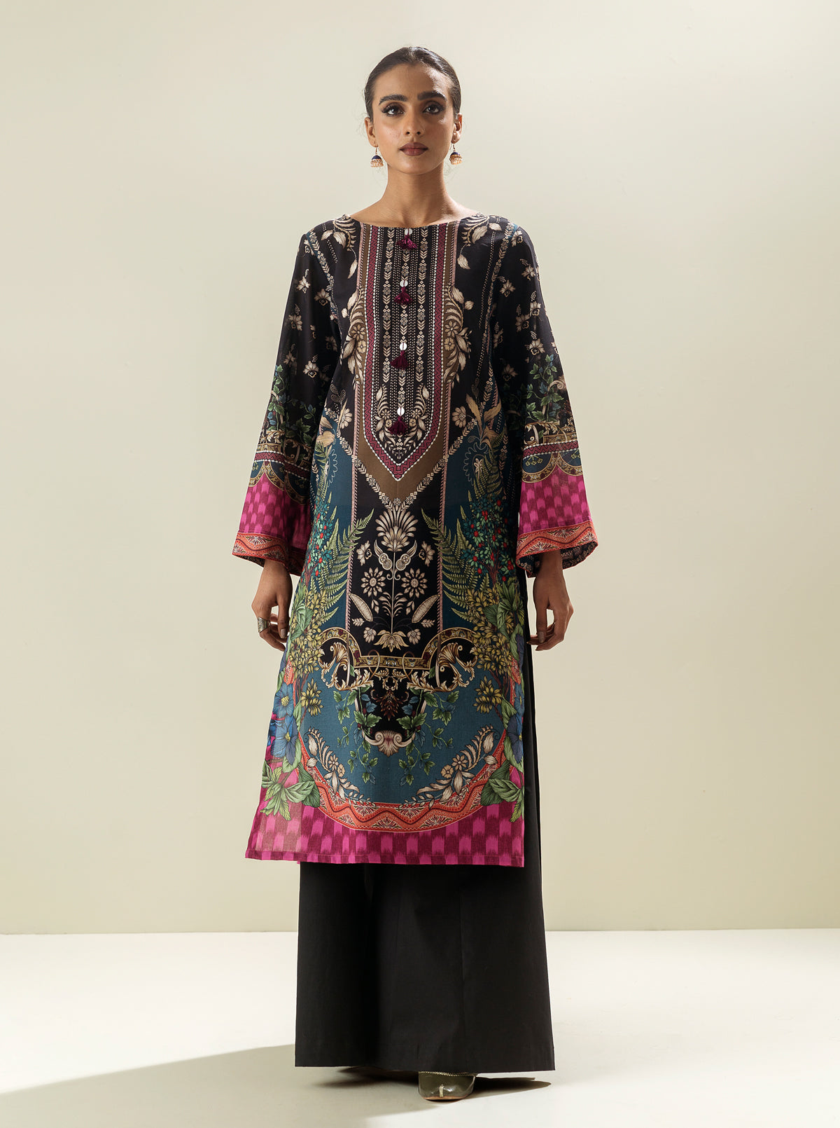 1 PIECE - PRINTED LAWN SHIRT - ROCOCO DREAM MORBAGH SU_23   