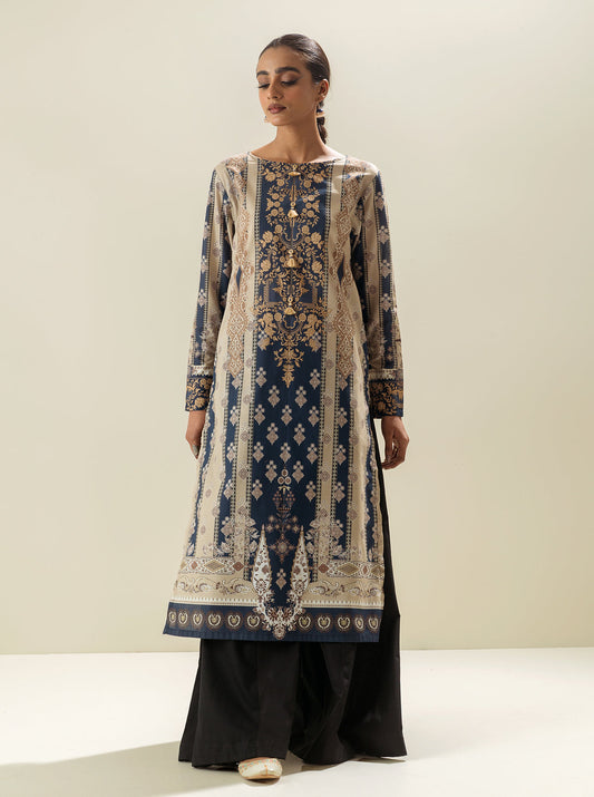 1 PIECE - PRINTED LAWN SHIRT - STATUESQUE FLOWER MORBAGH SU_23   
