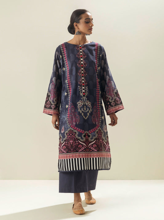 1 PIECE - PRINTED LAWN SHIRT - MOTIF MAJESTY MORBAGH SU_23   