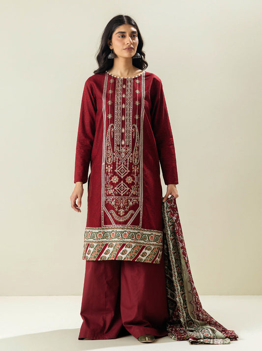 2 PIECE - EMBROIDERED LAWN SUIT - CRIMSON REIGN MORBAGH SU_23   