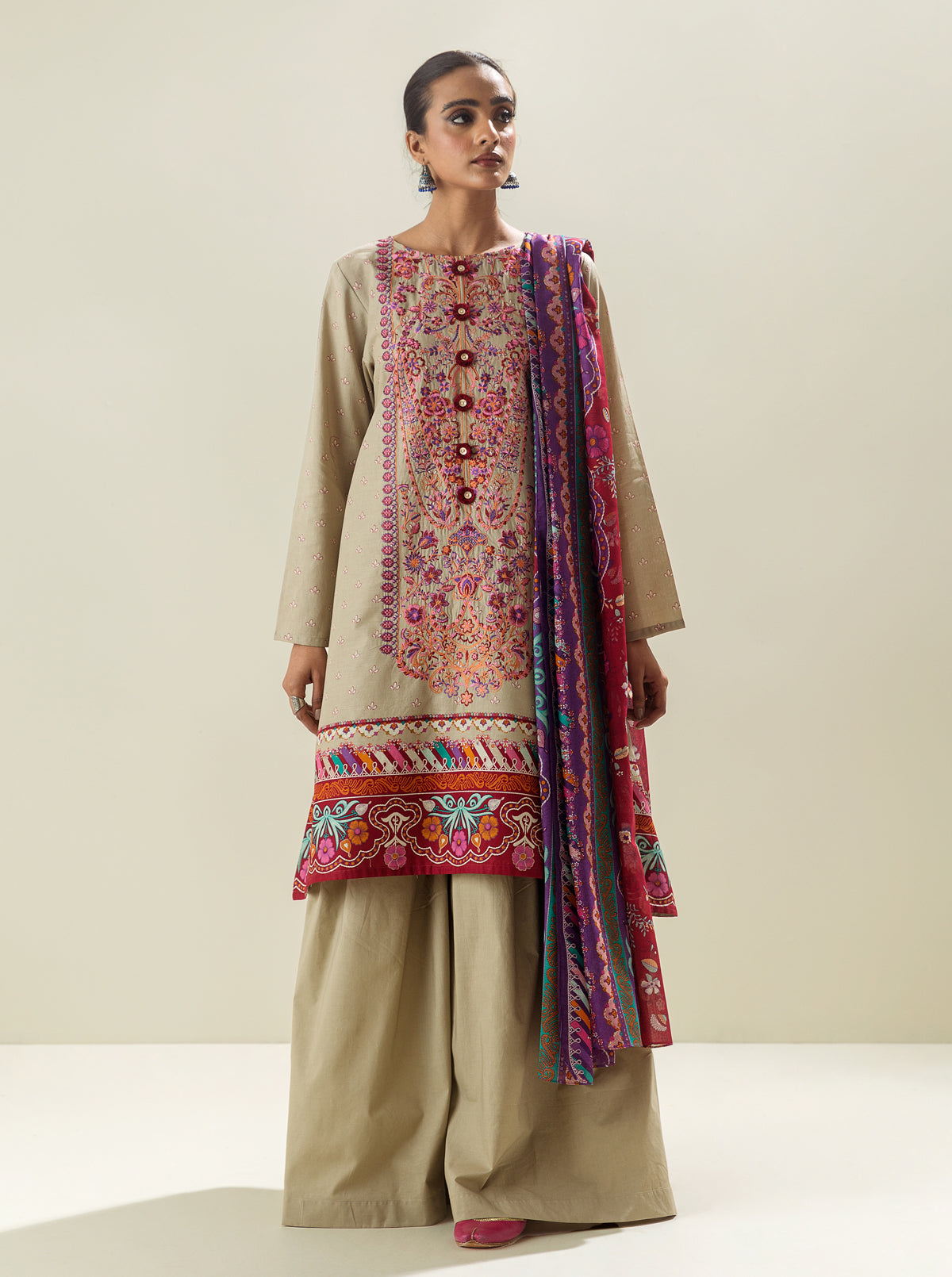 2 PIECE - EMBROIDERED LAWN SUIT - IVORY TALE MORBAGH SU_23   