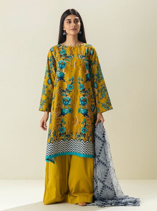 2 PIECE - PRINTED LAWN SUIT - PORCELAIN DREAMS MORBAGH SU_23   