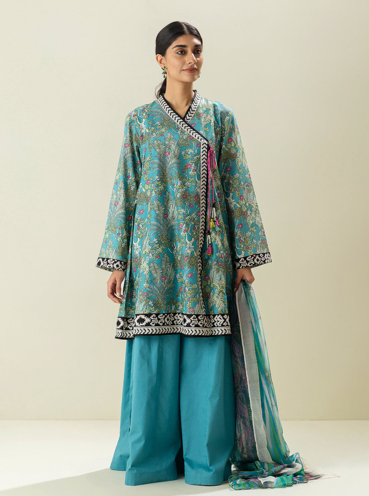 2 PIECE - PRINTED LAWN SUIT - MOONLIGHT VIEWS MORBAGH SU_23   