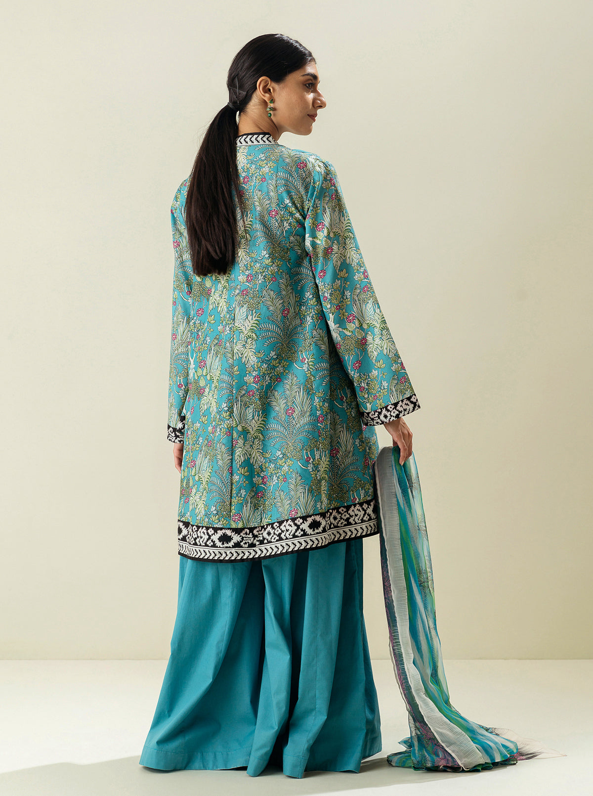 2 PIECE - PRINTED LAWN SUIT - MOONLIGHT VIEWS MORBAGH SU_23   