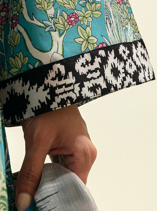 2 PIECE - PRINTED LAWN SUIT - MOONLIGHT VIEWS MORBAGH SU_23   