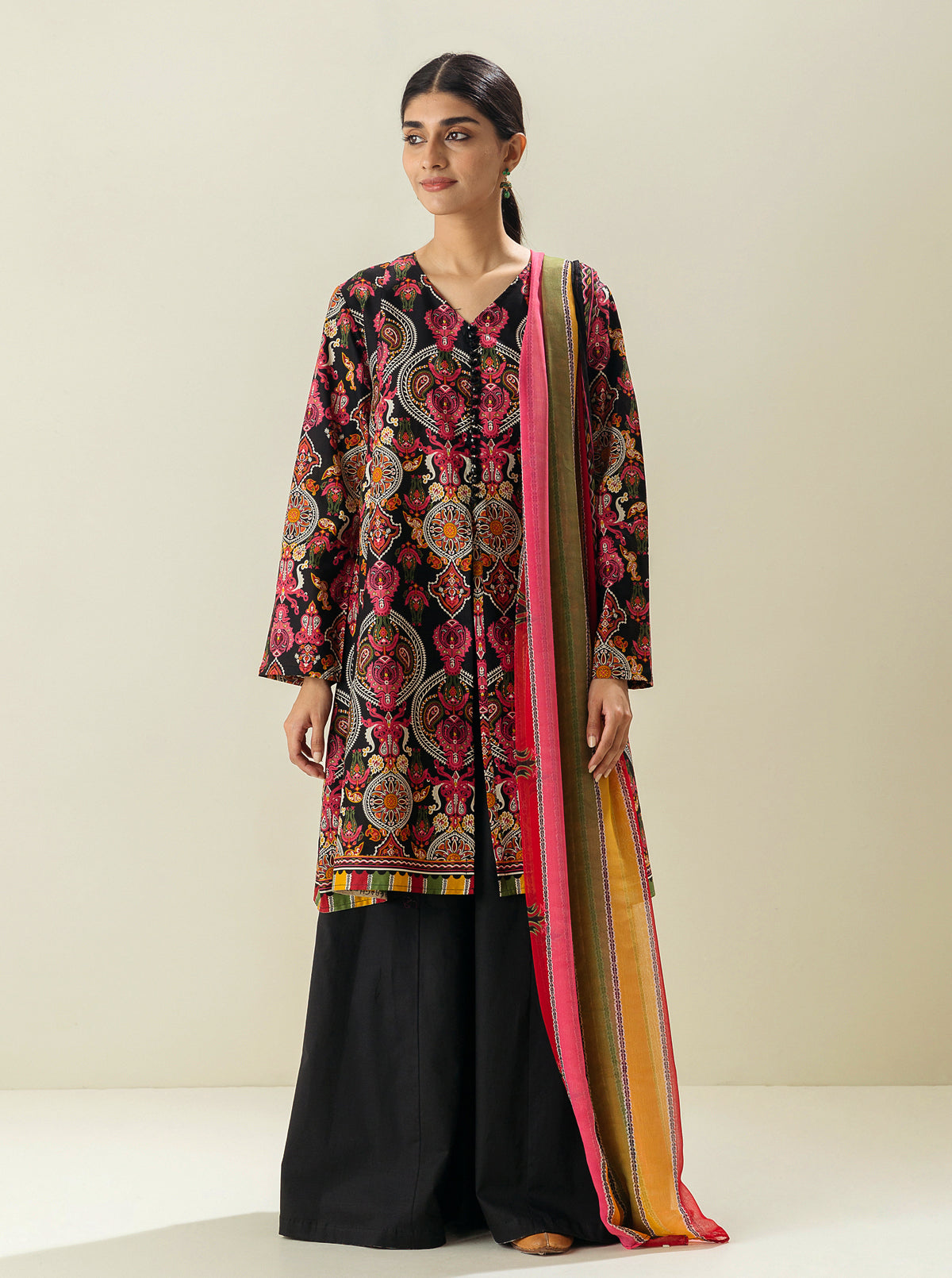 2 PIECE - PRINTED LAWN SUIT - EXOTIC ODYSSEY MORBAGH SU_23   