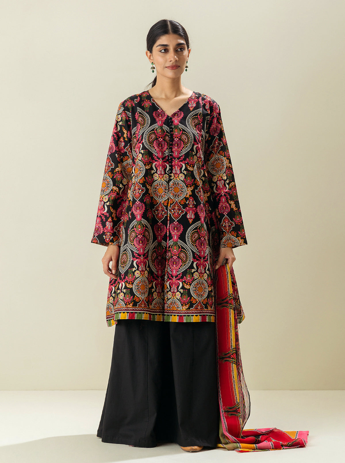 2 PIECE - PRINTED LAWN SUIT - EXOTIC ODYSSEY MORBAGH SU_23   