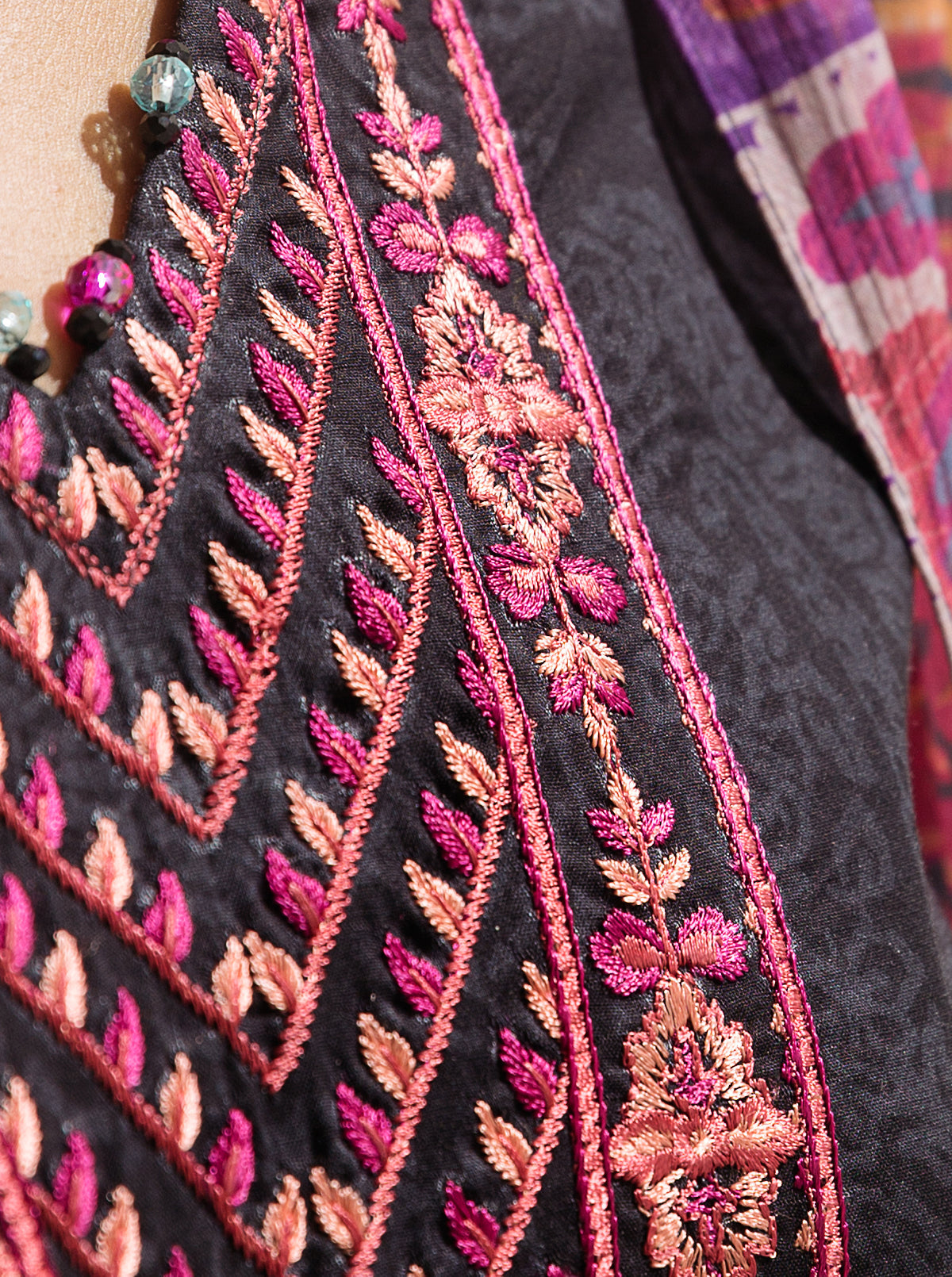 3 PIECE - EMBROIDERED LAWN SUIT - EBONY MYSTERY MORBAGH SU_23   