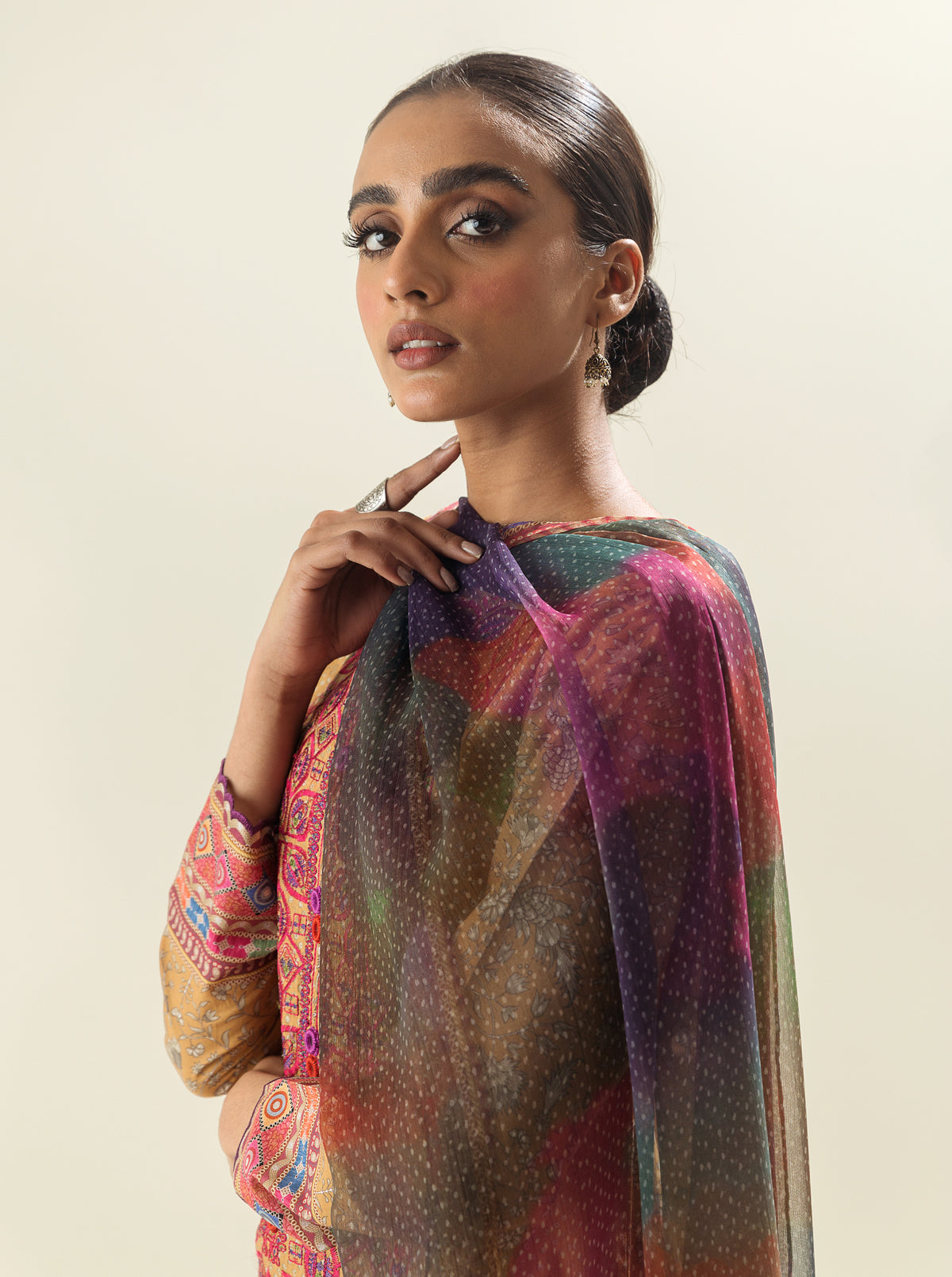 3 PIECE - EMBROIDERED LAWN SUIT - TRIBAL DAWN MORBAGH SU_23   