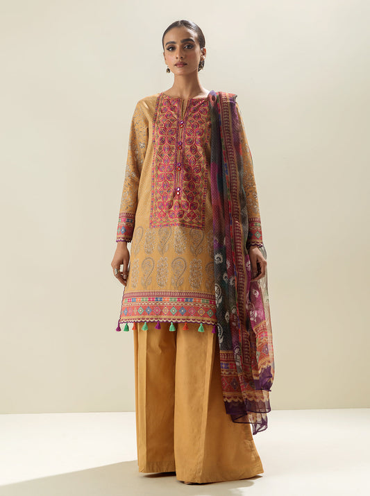 3 PIECE - EMBROIDERED LAWN SUIT - TRIBAL DAWN MORBAGH SU_23   