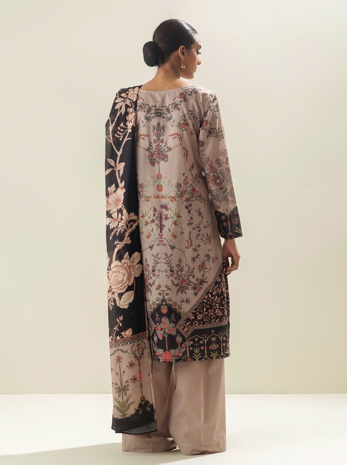 3 PIECE - PRINTED LAWN SUIT - BELLE INTRICATE MORBAGH SU_23   