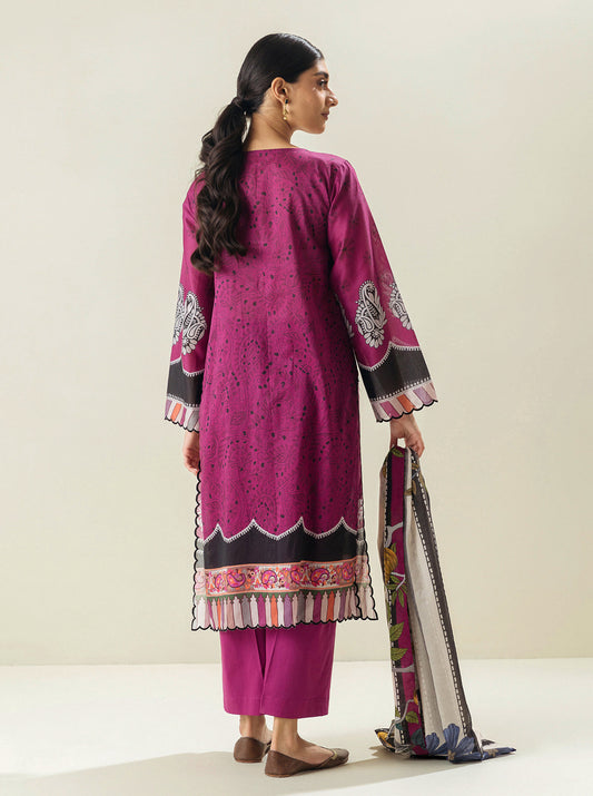 3 PIECE - PRINTED LAWN SUIT - DRAGON FRUIT DREAMS MORBAGH SU_23   