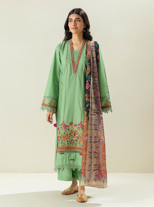 3 PIECE - EMBROIDERED LAWN SUIT - NEW SPRING MORBAGH SU_23   