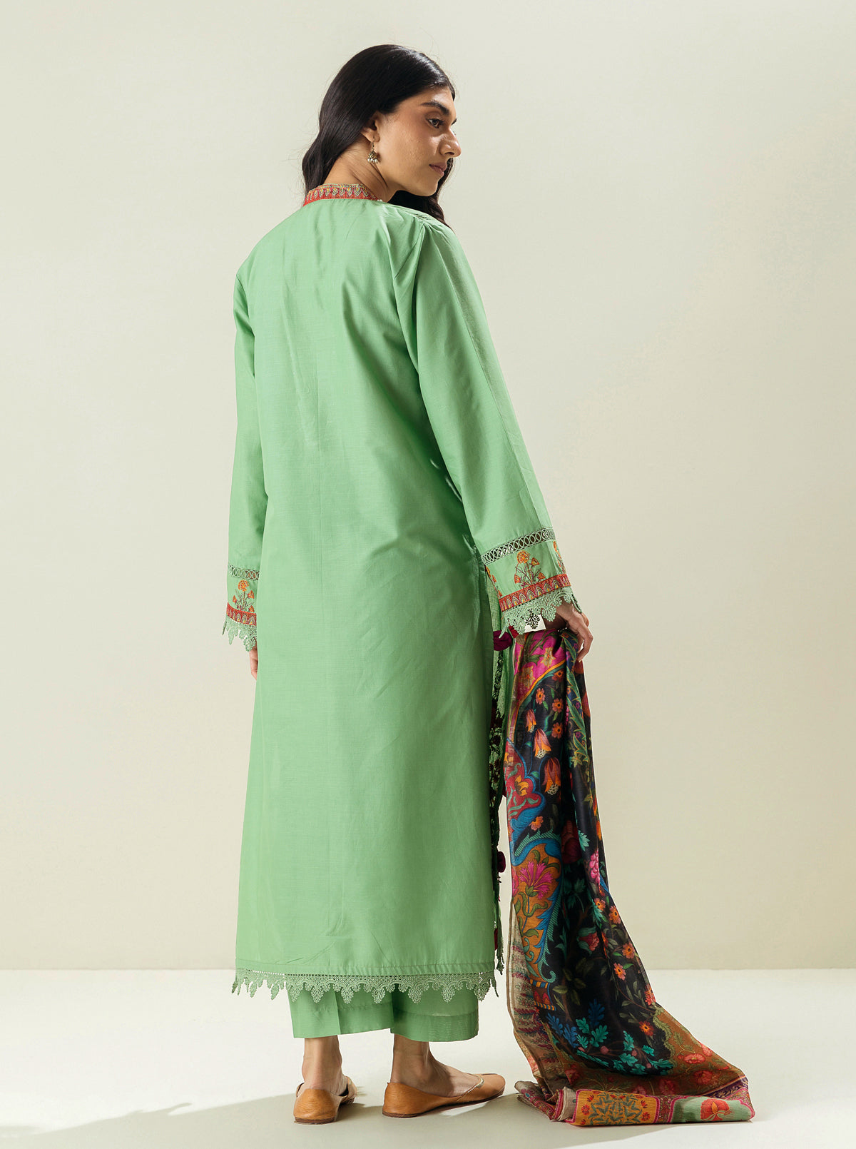 3 PIECE - EMBROIDERED LAWN SUIT - NEW SPRING MORBAGH SU_23   